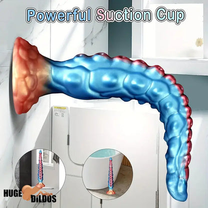 13.7in Big Long Real Tentacle Silicone Soft Dildo Penis Vaginal Expander