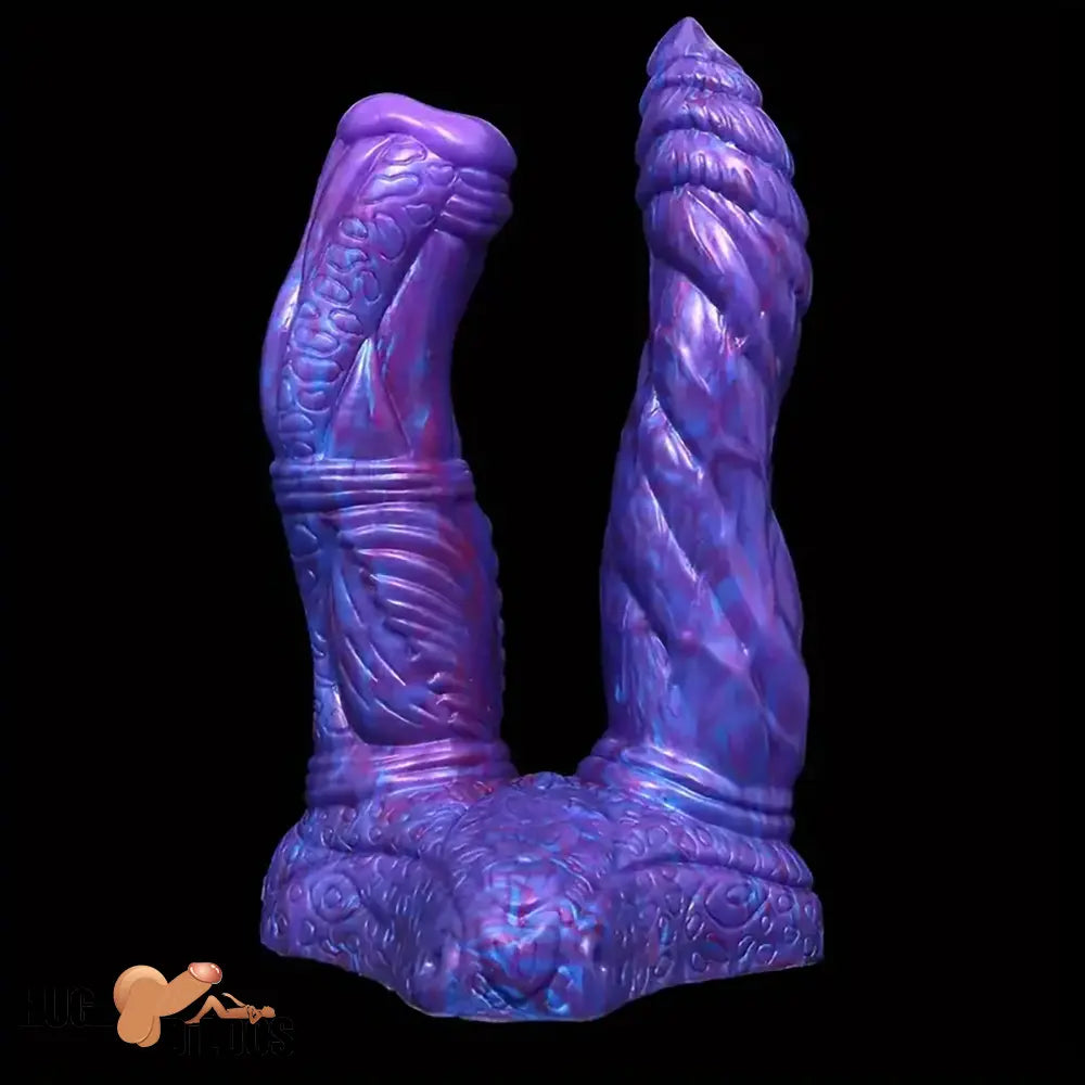 7.36in 7.99in 8.07in U-shaped Double-headed Monster Silicone Soft Dildo