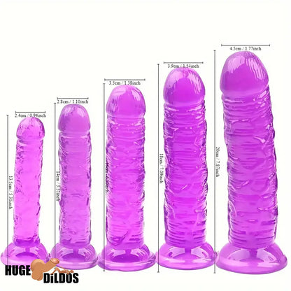 5.31in 5.51in 6.3in 7.09in 7.87in Crystal Dildo For Women Anal Clit Stimulation