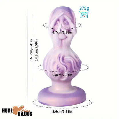 5.51in 6.41in 7.28in Fantasy Monster Cock Dildo Butt Plug For G Spot Sex