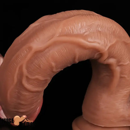 12.5in Realistic Lifelike Large Silicone Soft Dildo Female Sex Toy Indoor