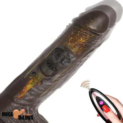 7.6in 8.66in Swing Vibrating Thrusting Big Silicone Soft Heated Electric Dildo