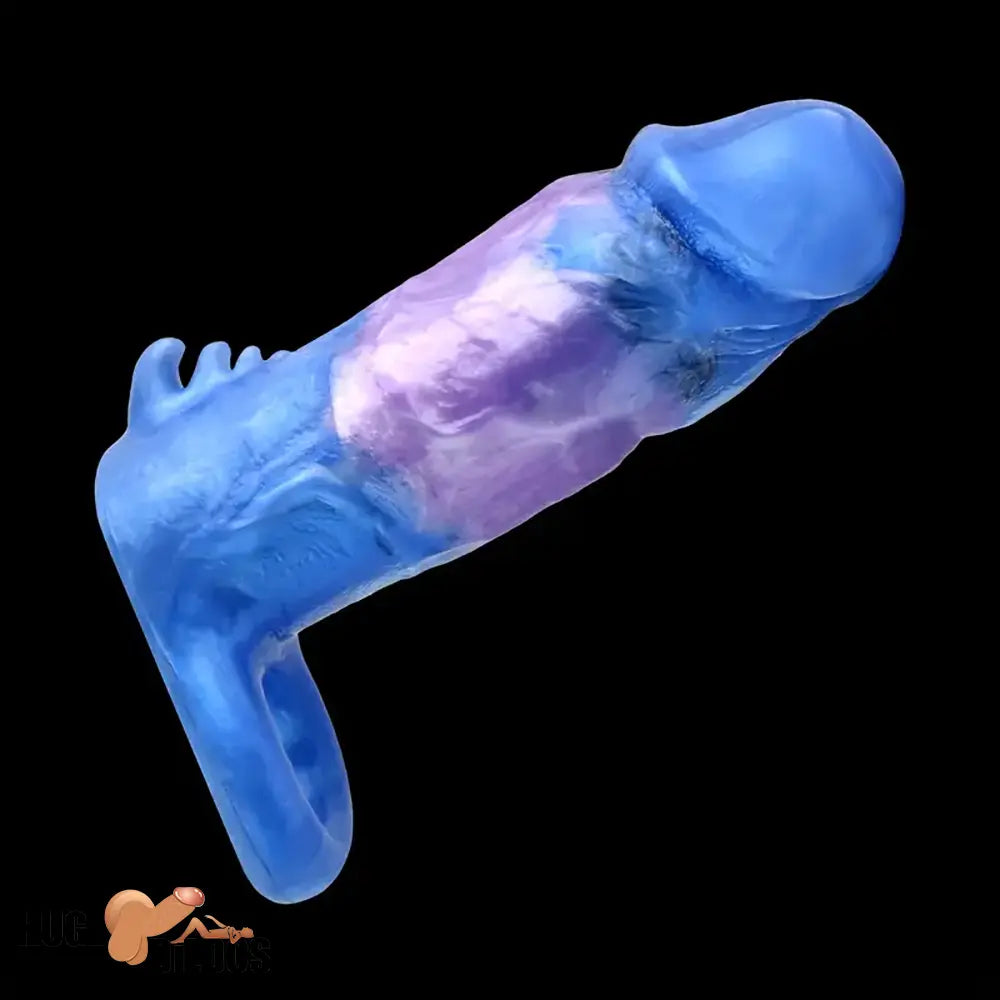 Multiple Lengths Fantasy Silicone Soft Dildo Sleeve With Anti-drop Ring