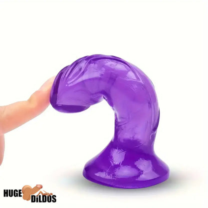 4.7in Clear Small Jelly Cock Dildo For G-Spot Vaginal Cock Sex Stimulation