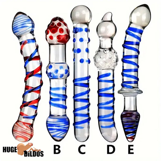 Multiple Options Glass Crystal Dildo For Women Men Couple G-spot Sex