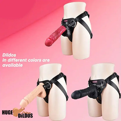 10.01in Silicone Soft Big Strap On Wearable Durable Dildo For Women