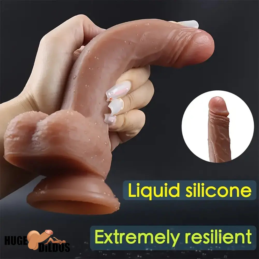 7.6in Realistic Silicone Soft Dildo Sex Toy Perfect For Masturbation Orgasm