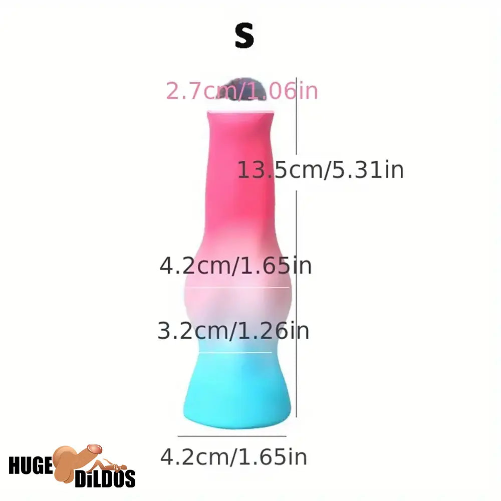 5.31in 7.09in 8.66in Fantasy Animal Dog Play knot Silicone Thick Soft Dildo