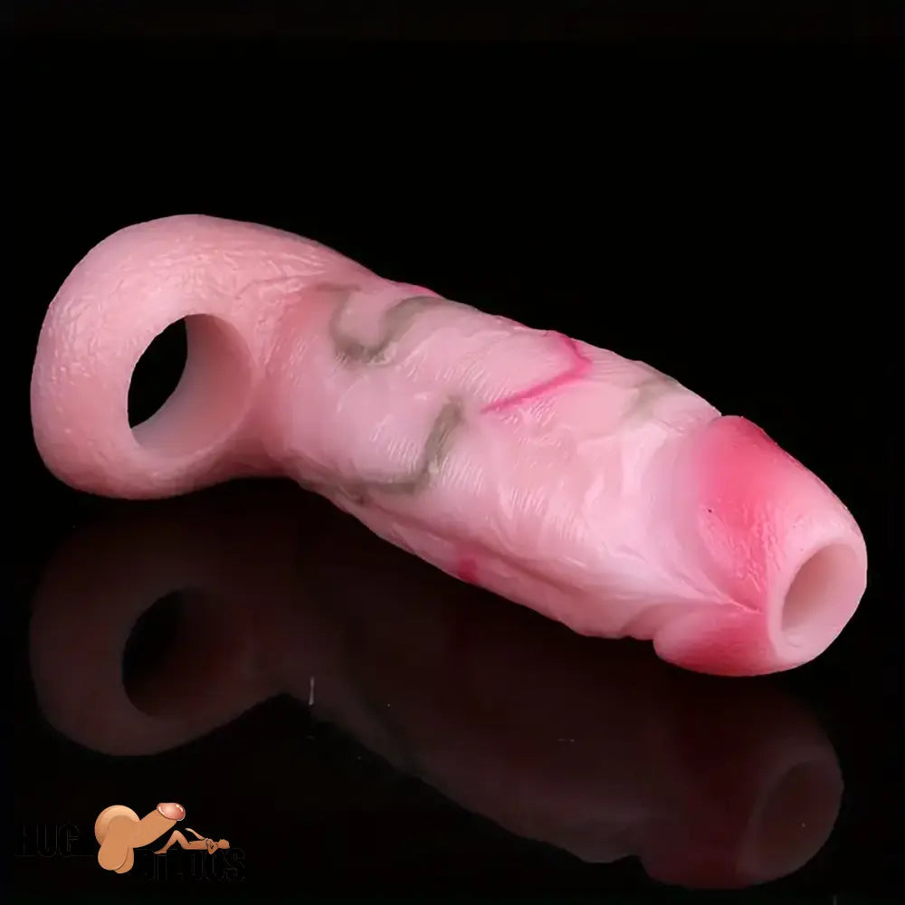 5.31in Silicone Soft Dildo Sleeve Flexible Penis Extender For Sex Time