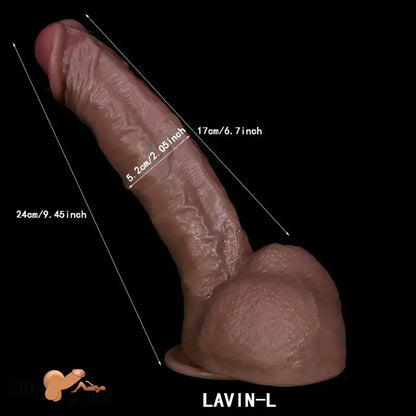 9.45in 11in 11.8in Lifelike Silicone Large Soft Real Skin Dildo With Suction Cup