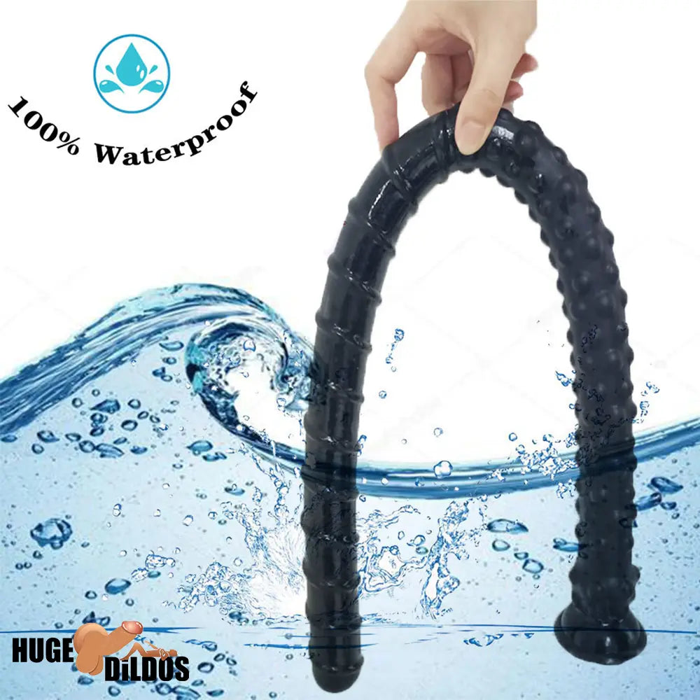 27.56in Silicone Soft Huge Long Spiked Spiral Rebar Dildo Oversized Butt Plug