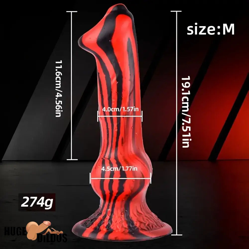 7.24in 7.51in 9.84in 10.62in 12.99in Animal Dog Useful Silicone Soft Knot Dildo