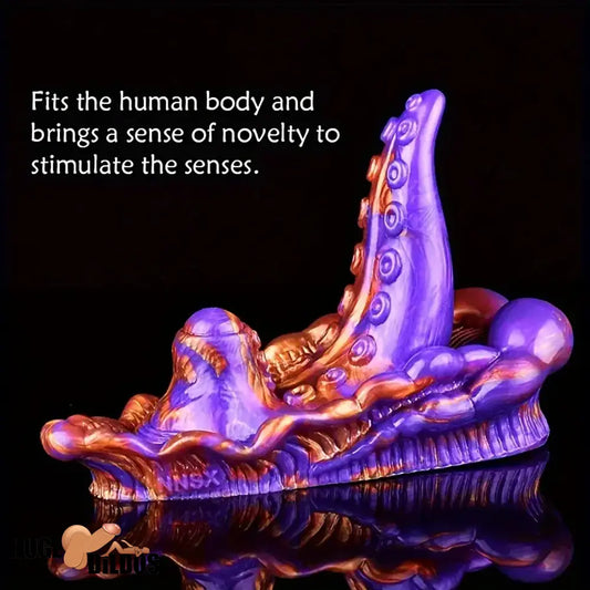 4.33in Small Octopus Tentacle Silicone Soft Dildo Penis Anal Cock Expander