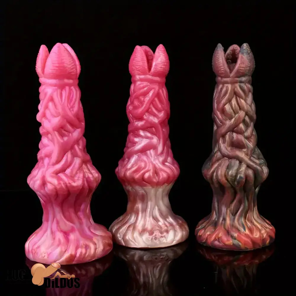 7.99in Silicone Soft Big Knot Alien Ovipositor Dildo For Women Men Lay Eggs