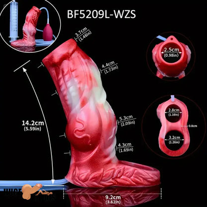 4.8in 5.59in Soft Liquid Silicone Monster Dildo Sleeve For Delay Time