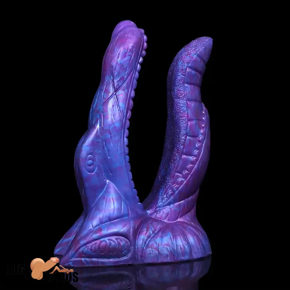 7.36in 7.99in 8.07in U-shaped Double-headed Monster Silicone Soft Dildo