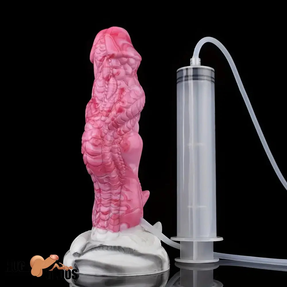8.03in Realistic Animal Alien Dragon Ejaculating Silicone Fantasy Dildo