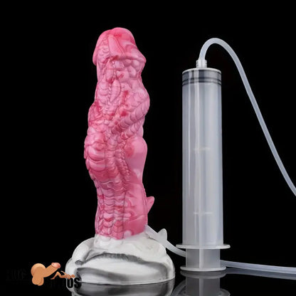 8.03in Realistic Animal Alien Dragon Ejaculating Silicone Fantasy Dildo