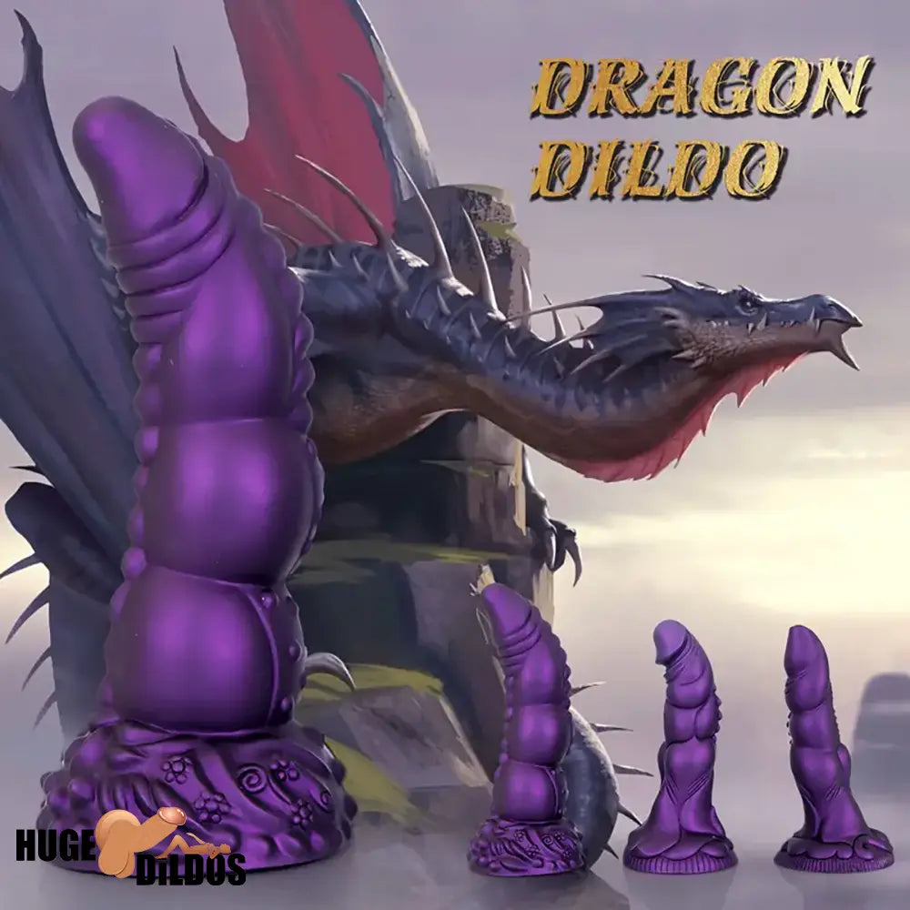 7.87in 8.1in 9.25in Animal Dragon Monster Silicone Dildo For Prostate