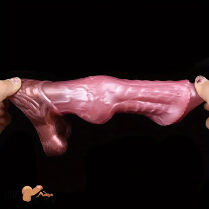 5.9in Fantasy Silicone Wearable Animal Horse Stretchable Dildo Sleeve