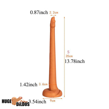 13.78in 17.72in 21.65in Super Long Huge Silicone Soft Snake Cock Dildo