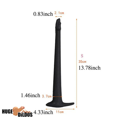 13.78in 17.72in 21.65in Super Long Huge Silicone Soft Snake Cock Dildo
