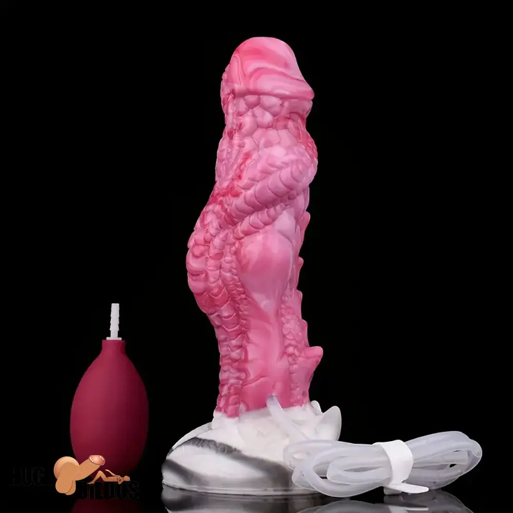 8.03in Realistic Animal Alien Dragon Ejaculating Silicone Fantasy Dildo