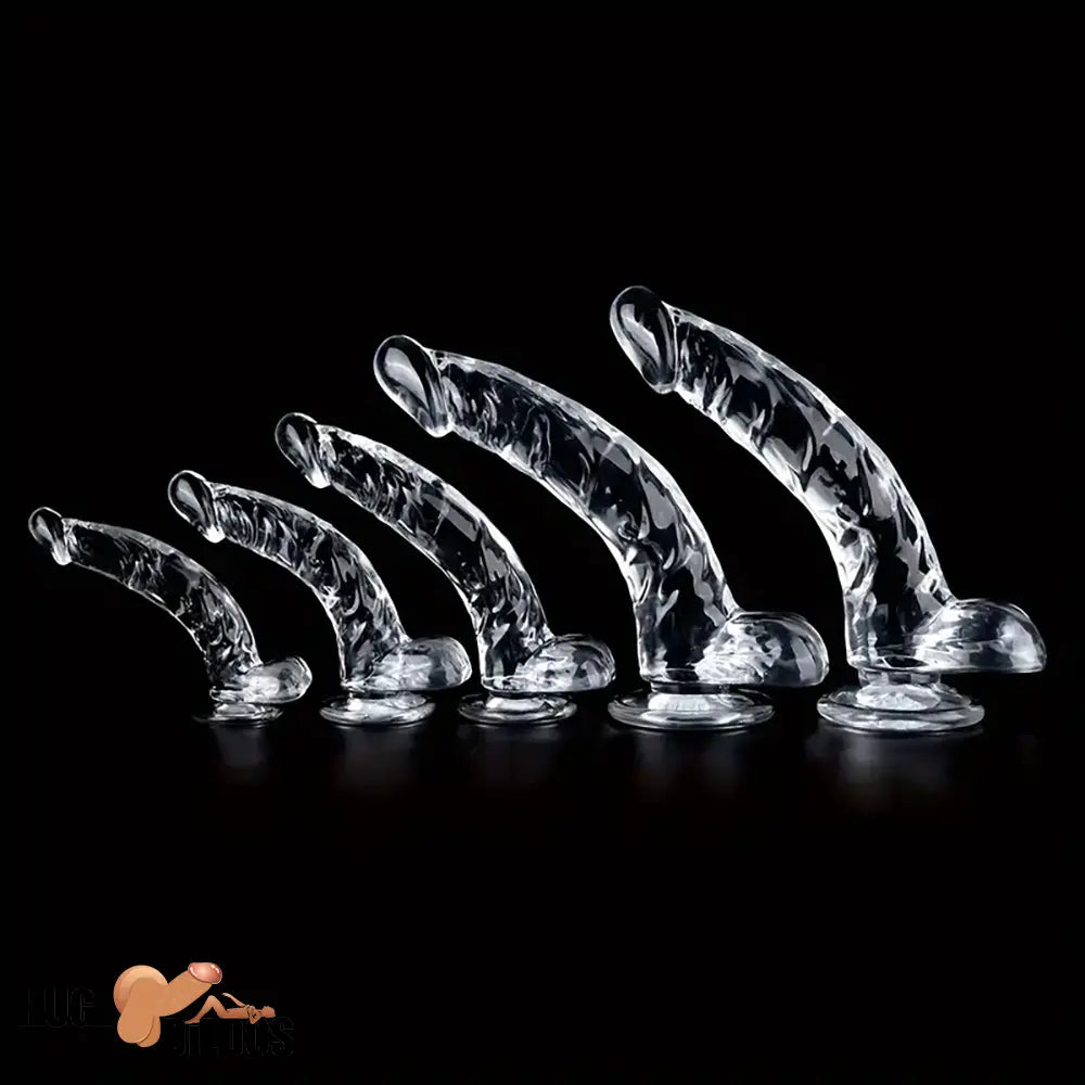 Multiple Lengths Clear Dildo For Women Men Gay Lesbian Sex Toy