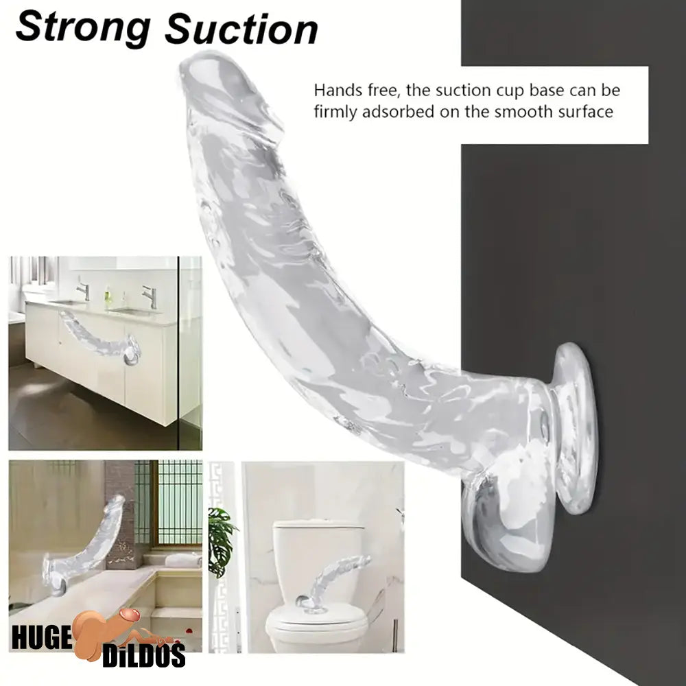 Multiple Lengths Clear Dildo For Women Men Gay Lesbian Sex Toy