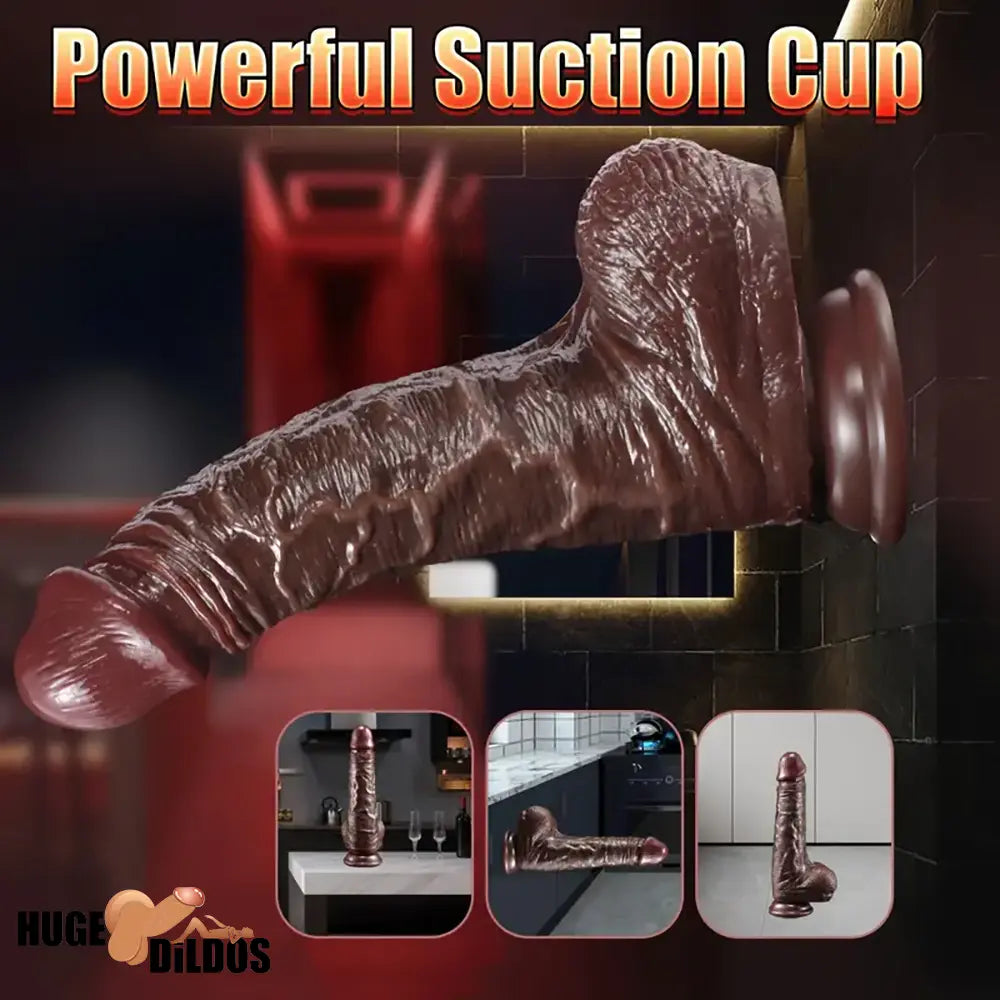 7.08in 8.46in Realistic Prostate Dildo For Women With Sliding Foreskin