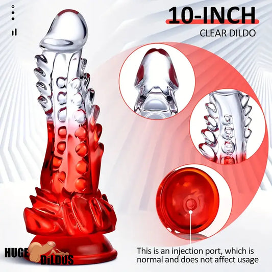 8.6in Spiked Soft Dildo Female Masturbator For Anus Vaginal Penis