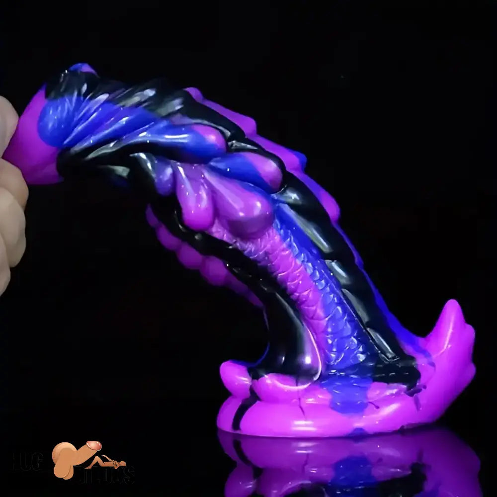 8.56in Large Animal Dragon Odd Silicone Soft Dildo Cock Massager