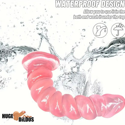 7.1in Unisex Soft Flexible Silicone Dildo For Hands Free Masturbation