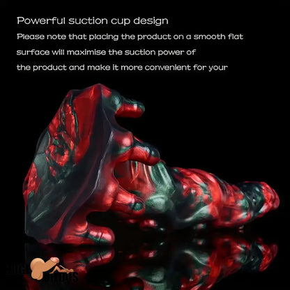 8.46in Red Devils Fantasy Big Monster Silicone Soft Dildo Love Penis