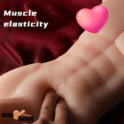 6.69in Realistic Rubber Dildo With TPE Sex Doll Torso For Gay Lesbian
