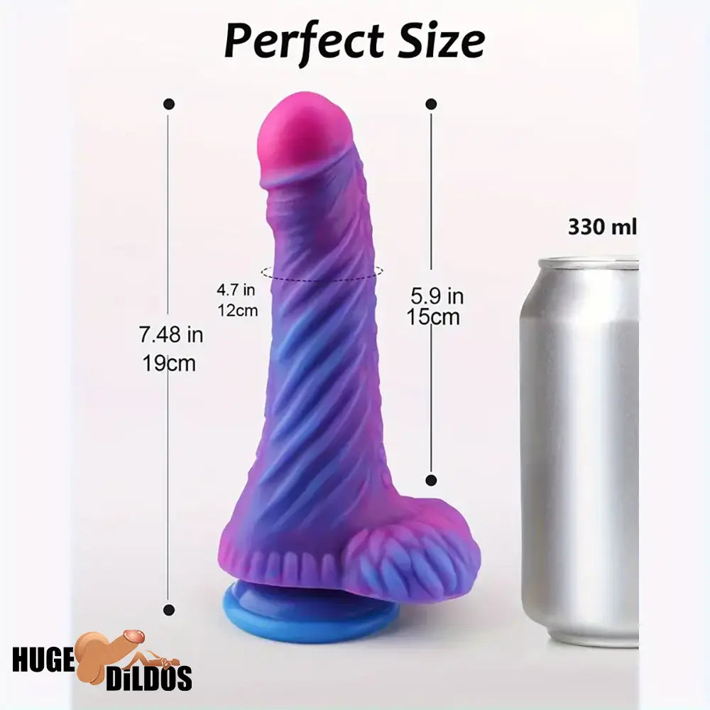 7.48in Soft Silicone Fantasy Monster Body Safe Dildo For Women Clit