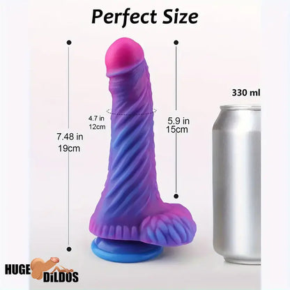 7.48in Soft Silicone Fantasy Monster Body Safe Dildo For Women Clit