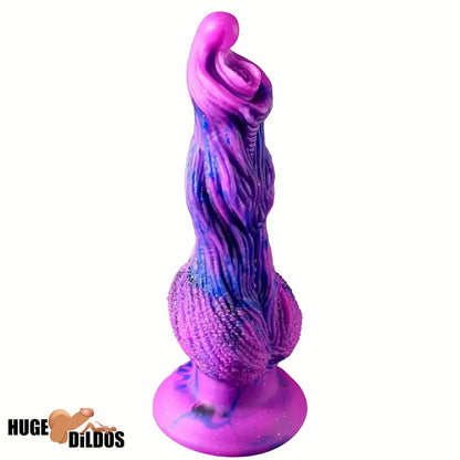9.8in Fantasy Animal Soft Silicone Dog Monster Dildo For Couples Penis