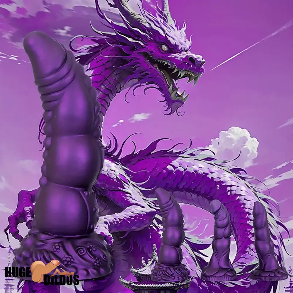 7.87in 8.1in 9.25in Animal Dragon Monster Silicone Dildo For Prostate