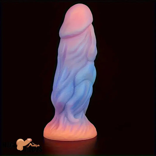 9.06in Fantasy Luminous Silicone Soft Big Dildo For Women Men Cock