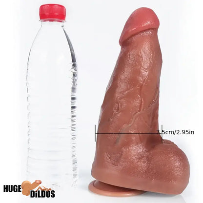 9.06in Superb Skin Thick Real Silicone Big Dildo For Female Sex Orgasm