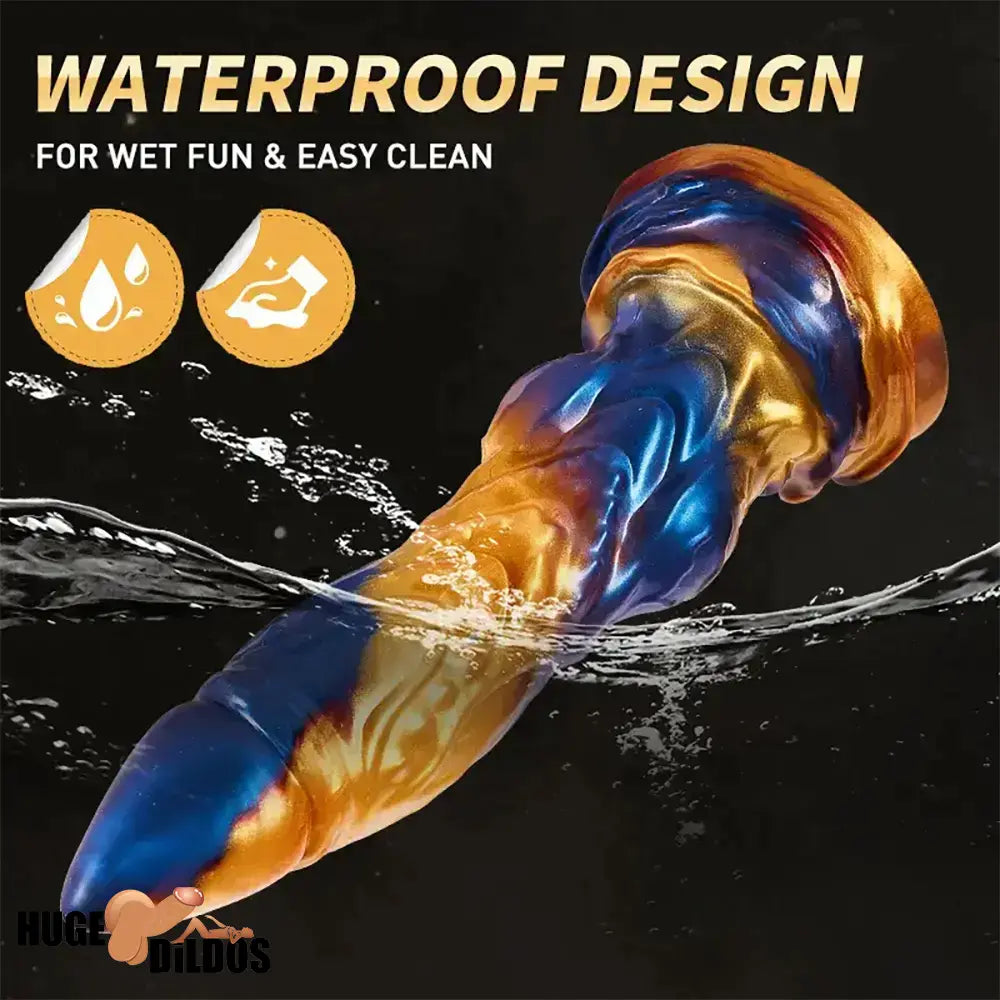 9.25in 3in1 Fantasy Monster Thrusting Dildo Vibrator For Prostate Massager