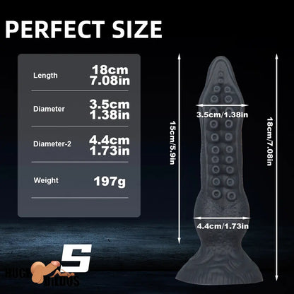 7.08in 9.06in 10.24in 11.81in Octopus Tentacle Cock Silicone Soft Big Dildo