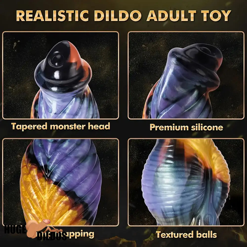 10.23in Soft Telescopic APP Control Bluetooth Monster Vibrating Dildo
