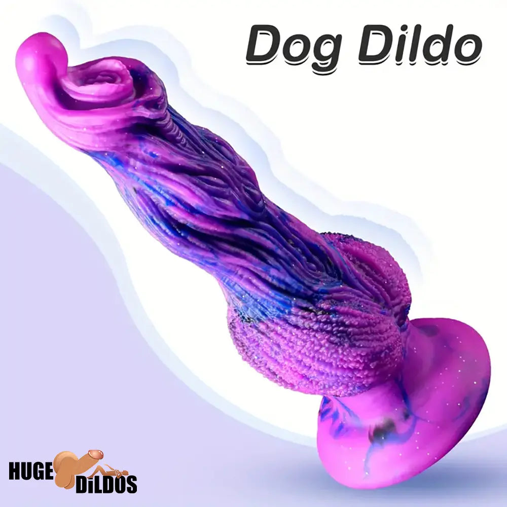 9.8in Fantasy Animal Soft Silicone Dog Monster Dildo For Couples Penis