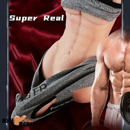 6.69in Realistic Rubber Dildo With TPE Sex Doll Torso For Gay Lesbian