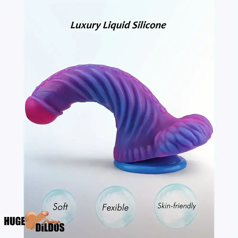 7.48in Soft Silicone Fantasy Monster Body Safe Dildo For Women Clit