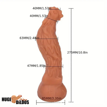 10.8in Rooster Shape Fantasy Large Silicone Soft Dildo For Anus Penis