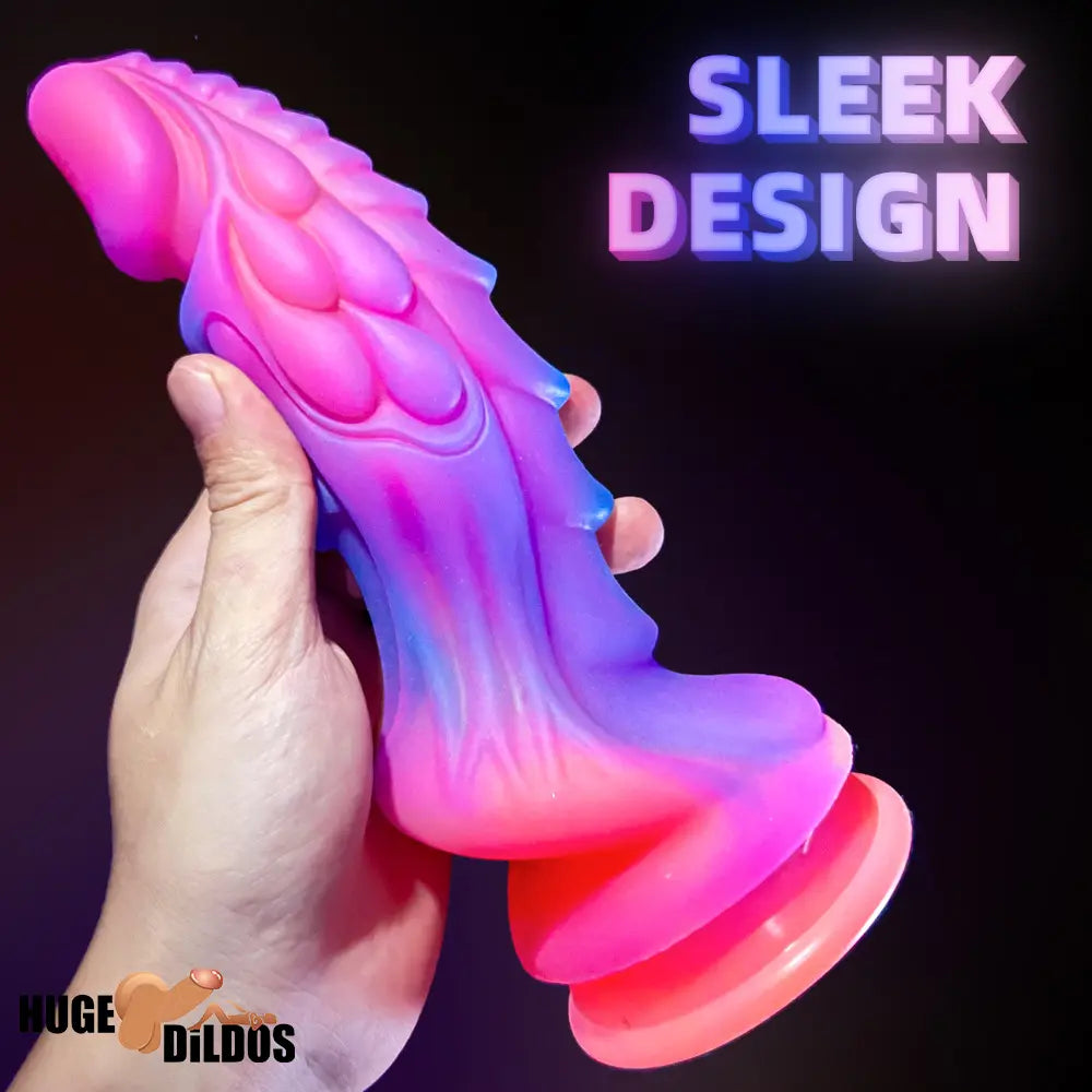 8.46in Colored Luminous Silicone Big Soft Dildo For Women Prostate