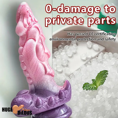 9.05in Fantasy Silicone Large Monster Anal Dildo For Anus Clit Penis